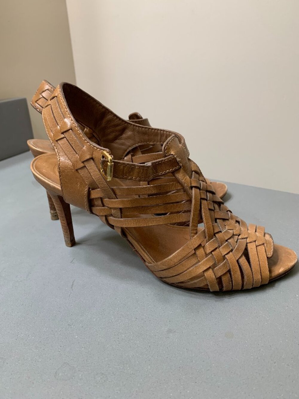 Tory Burch Women's Brown Courts Strappy Sandal, Boho, Beachy